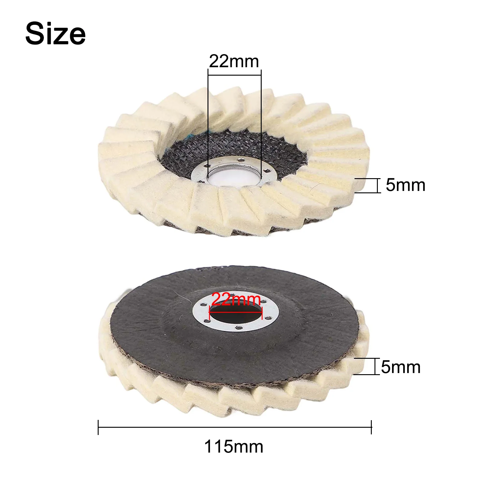 Car Wax Application 115 Mm Polishing Disc Polishing Wheel Pads Delivers Smooth Finish Elastic And Wear-resistant