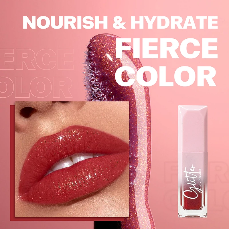 光沢のあるリキッドリップスティック,ハイグロス,保湿,長持ち,毎日のメイク