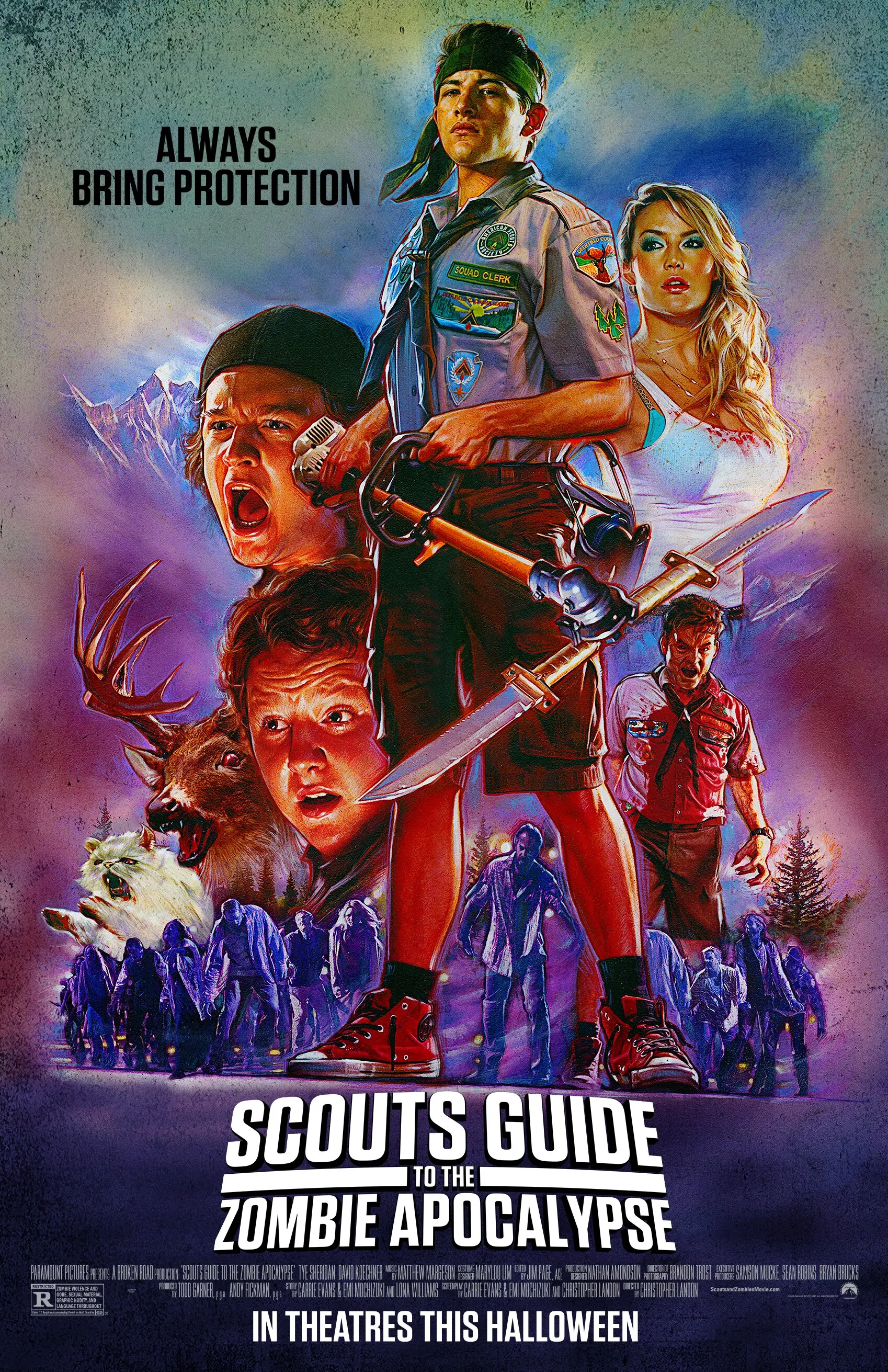 Film Scouts Guide to the Zombie Apocalypse Wall Art Rome Decoration