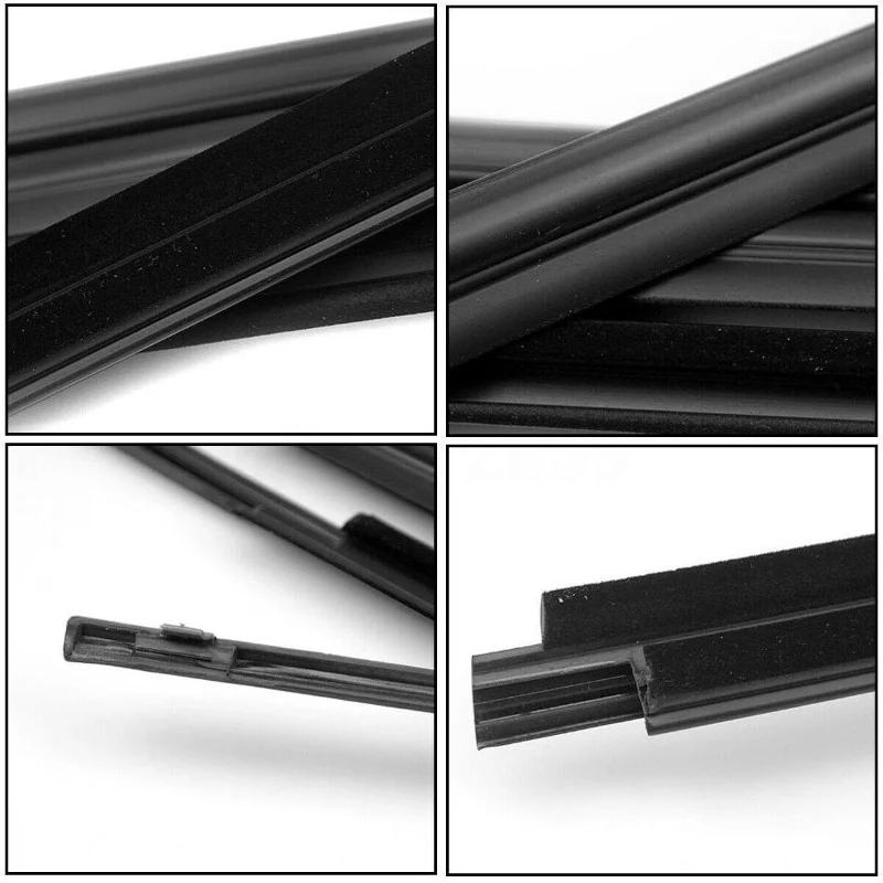 4Pcs Car Window Moulding Weatherstrip Seal Belt Waterproof Weather Strips For Toyota Tundra CrewMax 2007-2018