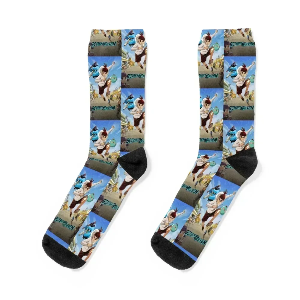 

Scissor Seven Socks gift Stockings man halloween cotton Socks Men's Women's japanese fashion Novelties cool Socks Female Men's