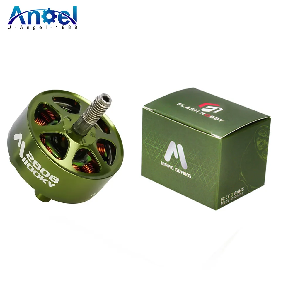 

4 шт. Flashhobby M2808 2808 1100KV 3-6S высокоскоростной бесщеточный двигатель для дальнего действия RC FPV Racing Drone Model Parts