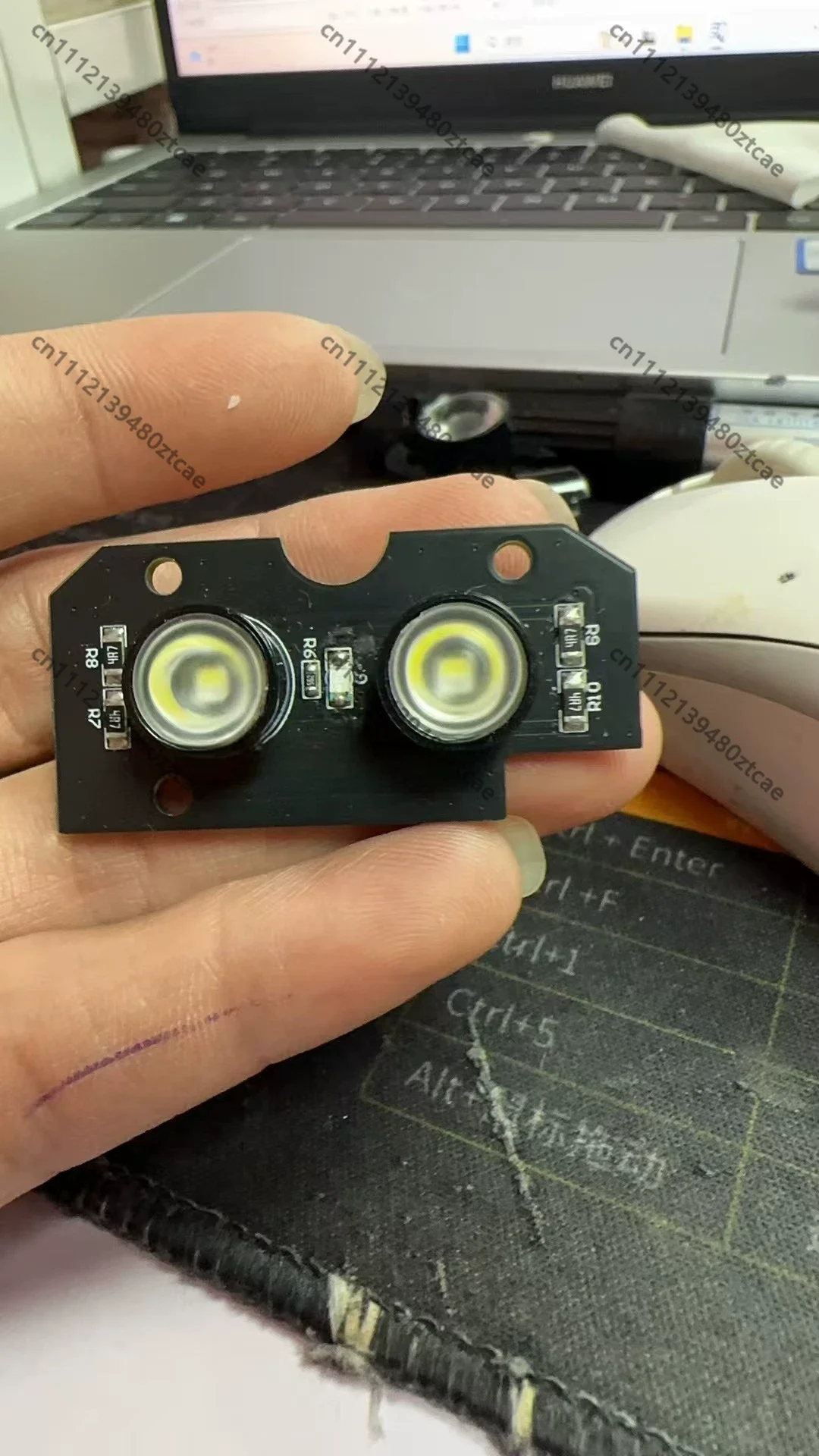 5050 Dual Light 6 LED IR Light Board Hard Photosensitive Big Eye Shell 850nm Infrared Fill Light For Surveillance Camera