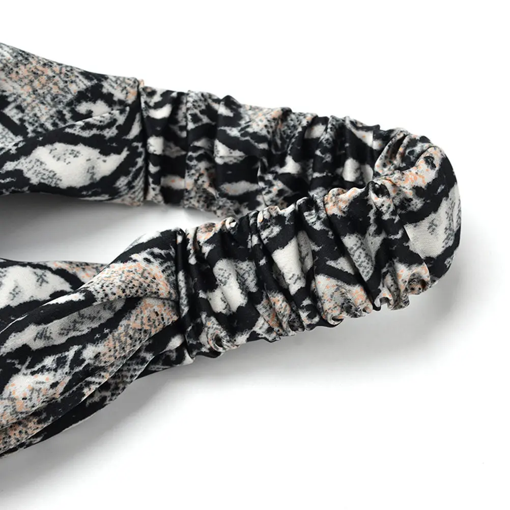 

Шелковая повязка на голову с перекрестными полосками, эластичная, гибкая, для женщин, для вечеринок и повседневного ношения, аксессуар для волос, перекрестная повязка на голову