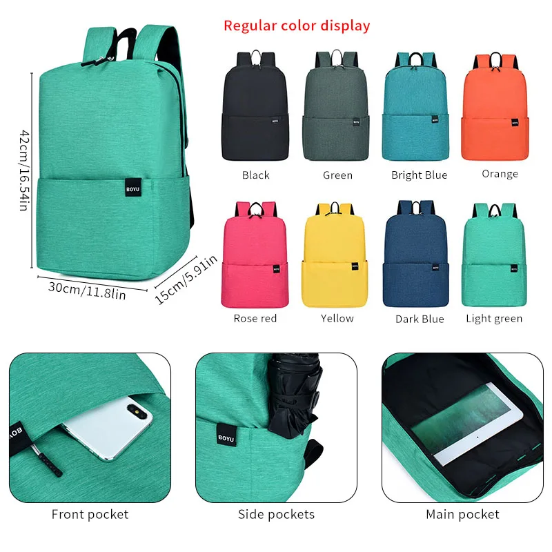 

Повседневный женский и мужской рюкзак, портативный дорожный школьный рюкзак для ноутбука, студенческий рюкзак, разноцветный
