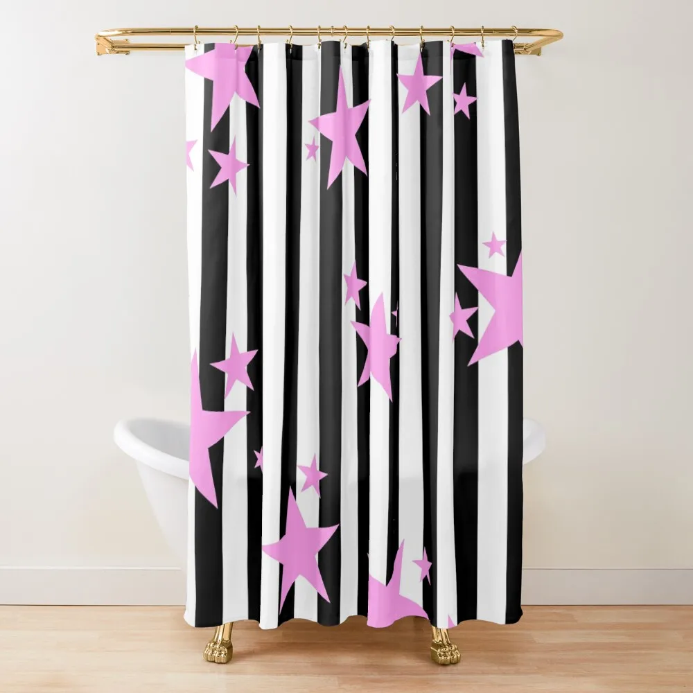 

The Wendy - Not Your Typical Stars & Stripes Shower Curtain Shower For Bathroom Set Waterproof Fabric Bathroom Curtain