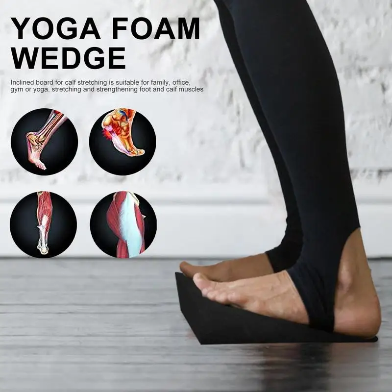 Foam Slant Board For Calf Stretching Lightweight And Portable Non-slip Heel Elevated Squat Wedge Fitness Pilates Heel Stretcher