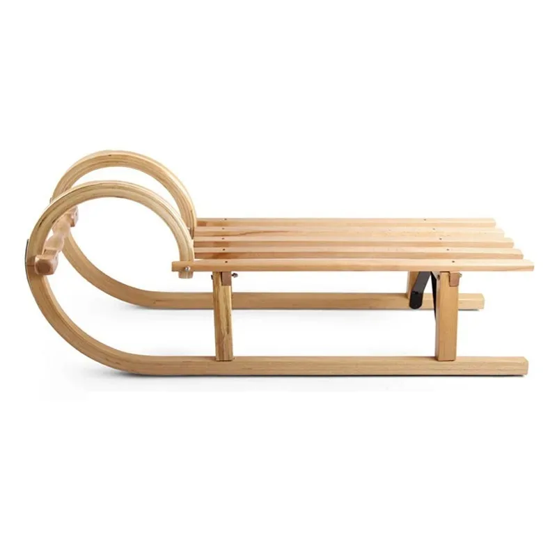 

Vintage Wooden Sleigh Snowboard Snow Crawler Grass Skiing