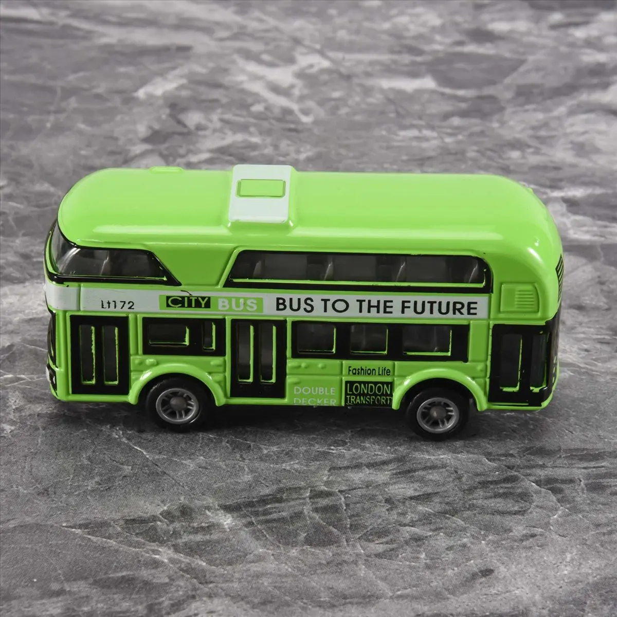 ABXY Double- Bus London Bus Design Car Toys Sightseeing Bus Vehicles Urban Transport Vehicles Commuter Vehicles,Green