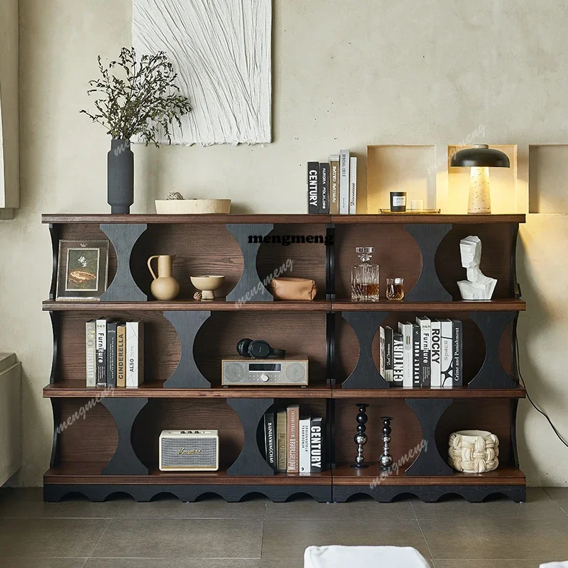 

Современный компактный стеллаж-органайзер для гостиной, высокий книжный шкаф для хранения и демонстрации, мебель для хранения ZG185