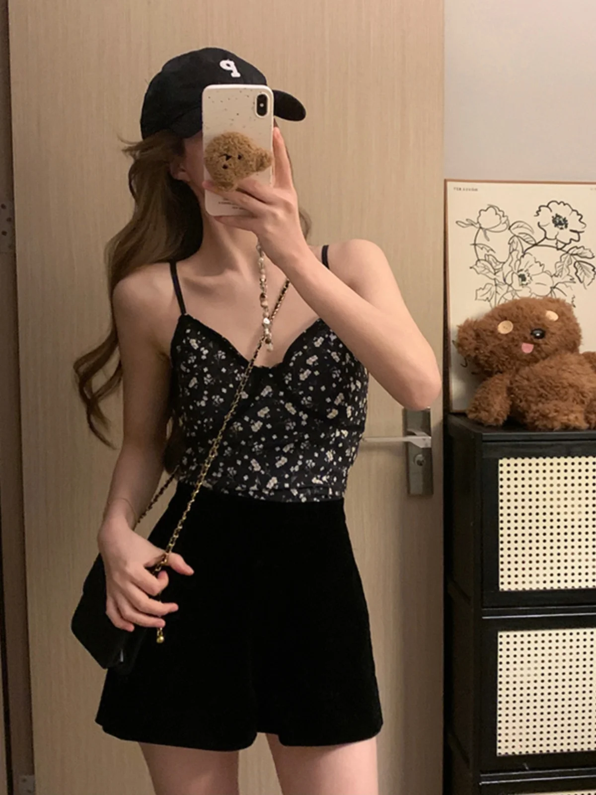 

plus Size Knitted Lace Crop Top And Vest Set Sweet And Spicy Inner Wear Summer Spring Outerwear Two Piece Set for Women