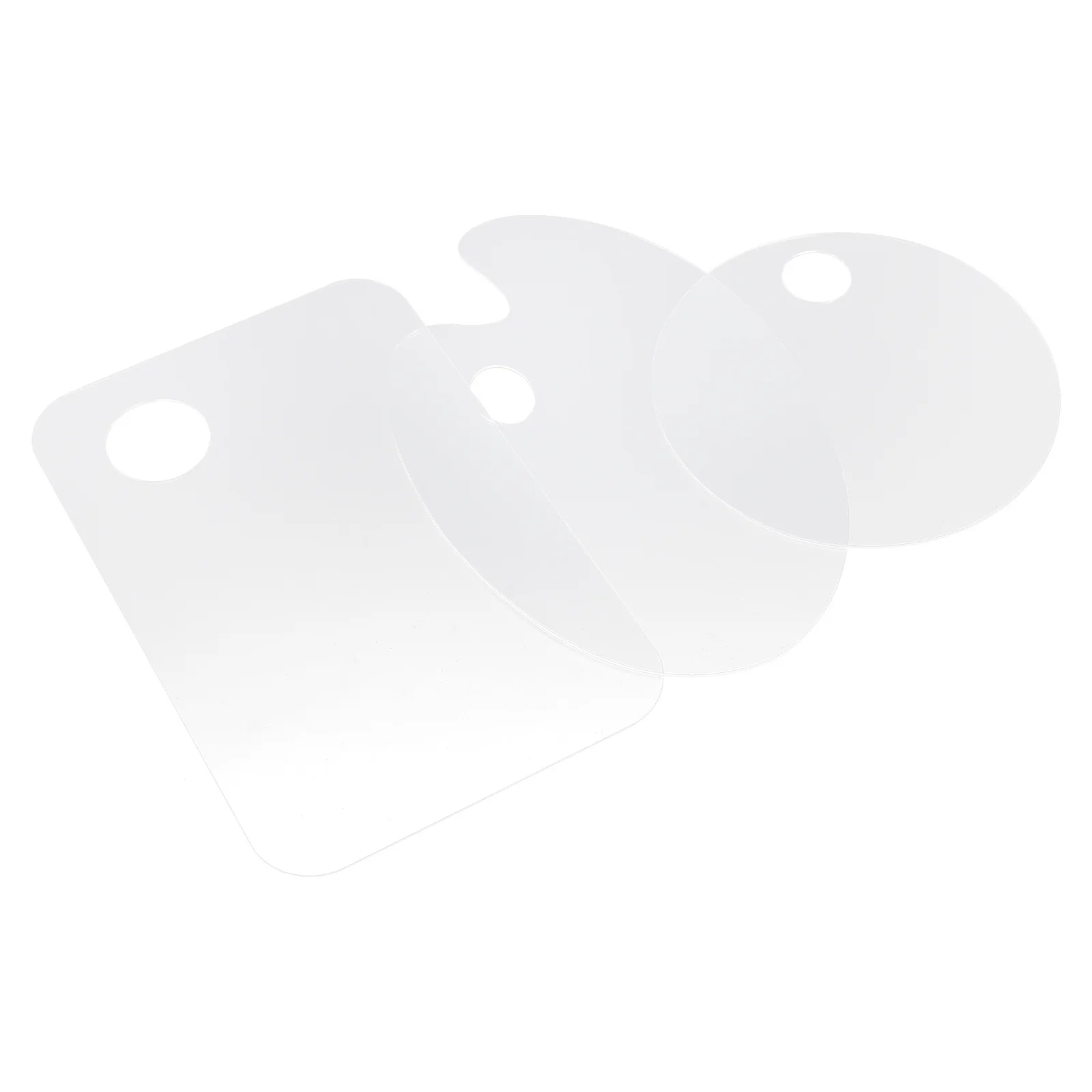 

3pcs Paint Pallet For Acrylic Painting Diy Painting Plate Pigment Holder Color Mixing Tray Watercolor Oil Art Supplies