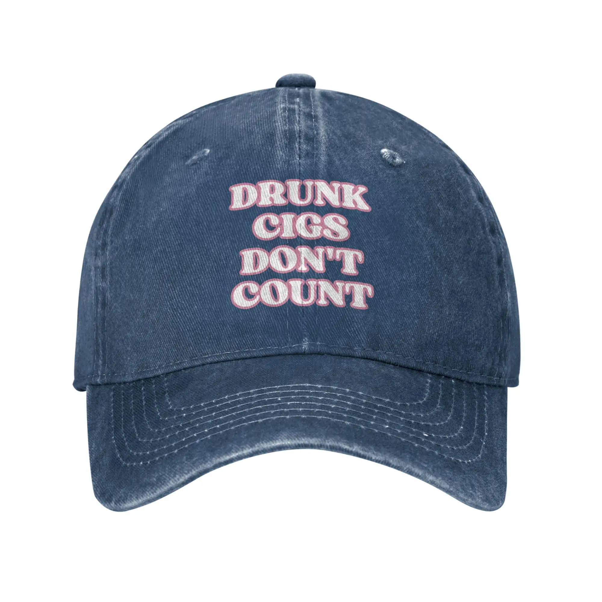 

Drunk Don't Count Baseball Cap Adjustable Cowboy Hats Fashion Gifts Trucker Hat for Women Men Daily Sports