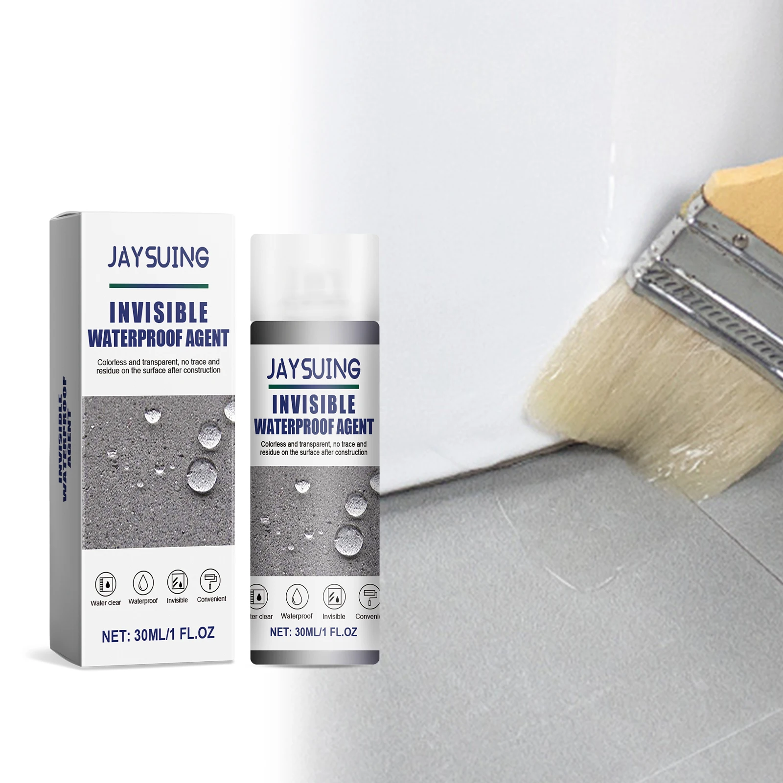 غراء مقاوم للماء يخترق الرطوبة المقاومة للماء، غراء غير مرئي لبلاط الحمام، عامل إصلاح تسرب سقف الجدار الخارجي