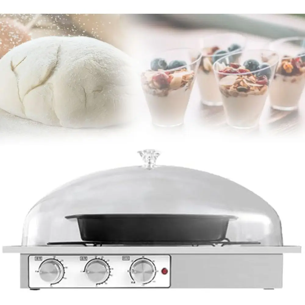

Adjustable Temperature Bread Maker: 60-100% Humidity, 0-120 Min Timer, 0-54°C Range, for Bread, Yogurt, and Steamed Buns, 410x31