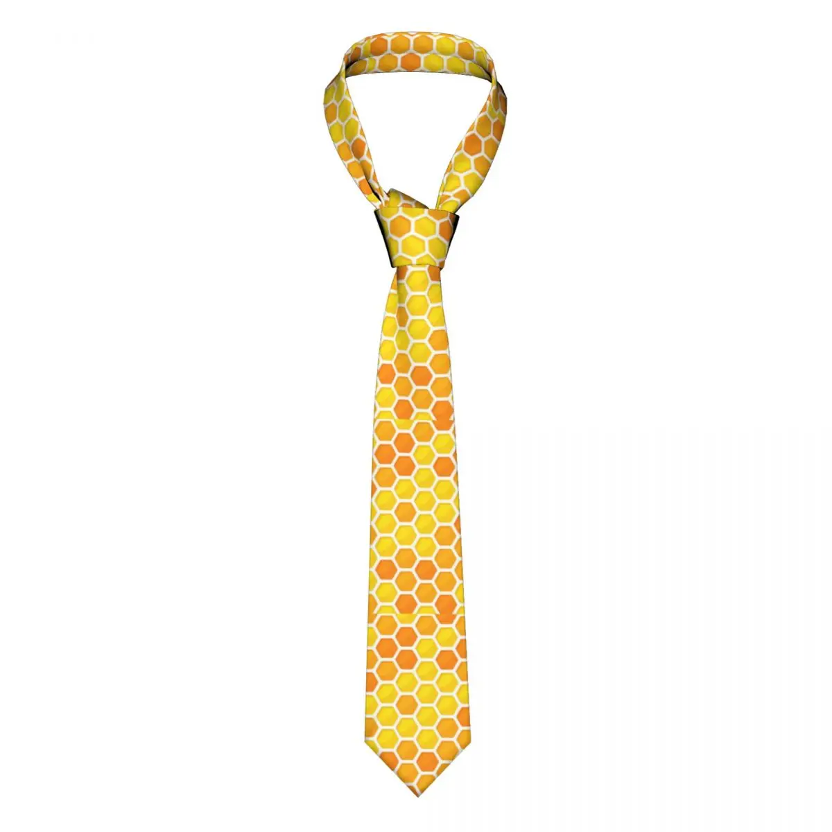 

Mens Tie Slim Skinny Hexagonal Honeycomb Necktie Fashion Necktie Free Style Men Tie Party Wedding