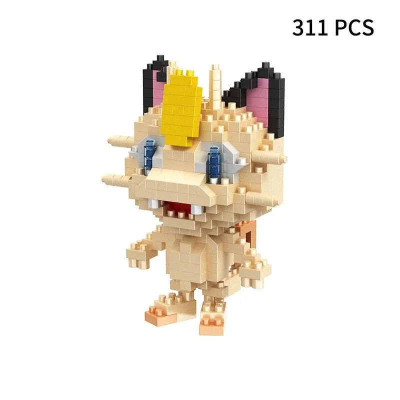 Building Blocks Assembly Anime Picachu Charizard Doll Blastoise Bulbasaur Gengar Bricks Figures Toy for Kid Gift