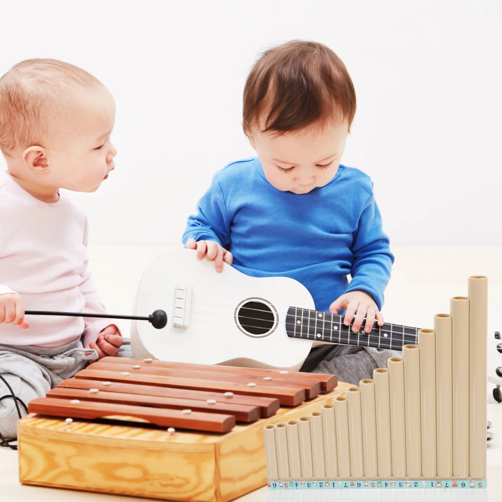 Musical Instrument Pan Flute 16 Pipes Pupils for Kids Abs Resin Instruments Panpipes