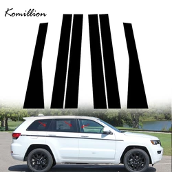 6Pcs Car Door Window Pillar Trim Cover Sticker for Jeep Grand Cherokee 2011 2012 2013 2014 2015 2016 2017 2018 2019 2020 2021