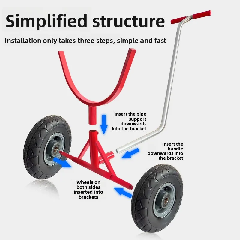 LH pipe handling trolley pipe truck pipe artifact