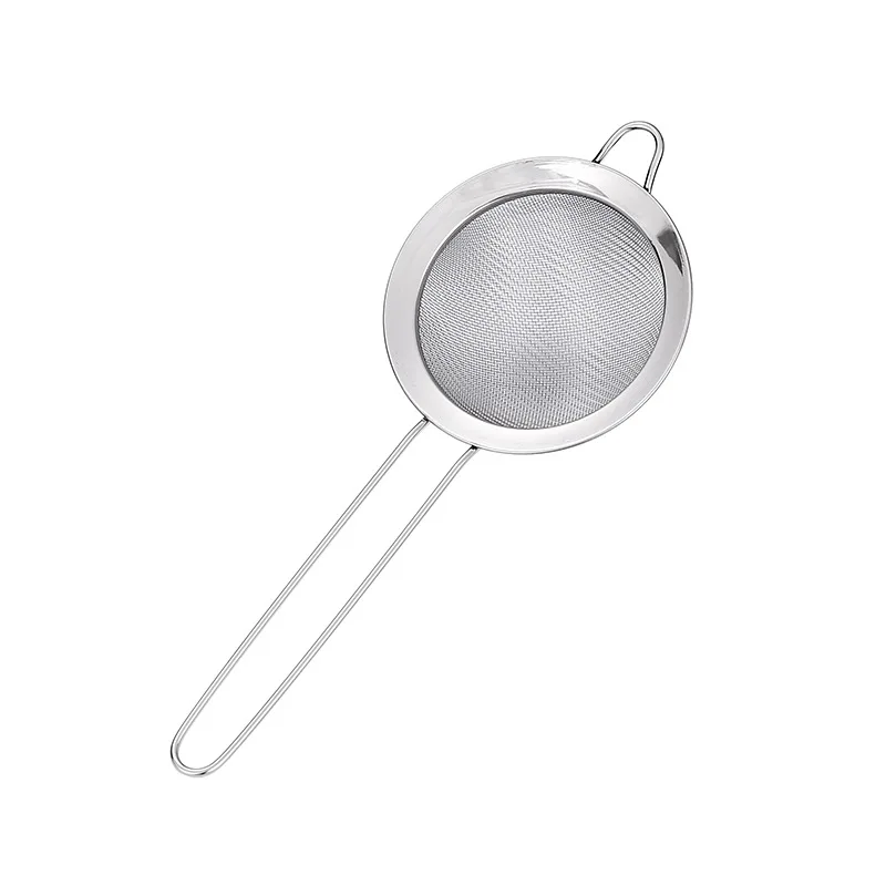 Ручное сито для муки из нержавеющей стали 304, фильтр для утолщенной муки, кухонный инструмент для выпечки,