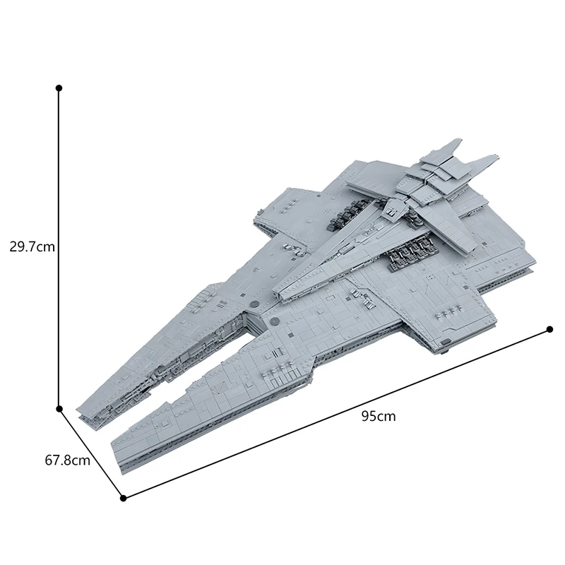 

Space Movie Harrower-Class Dreadnought Warship Spaceship Battle Ship Building Block Toys Suit 6392 pcs for Adults Collection