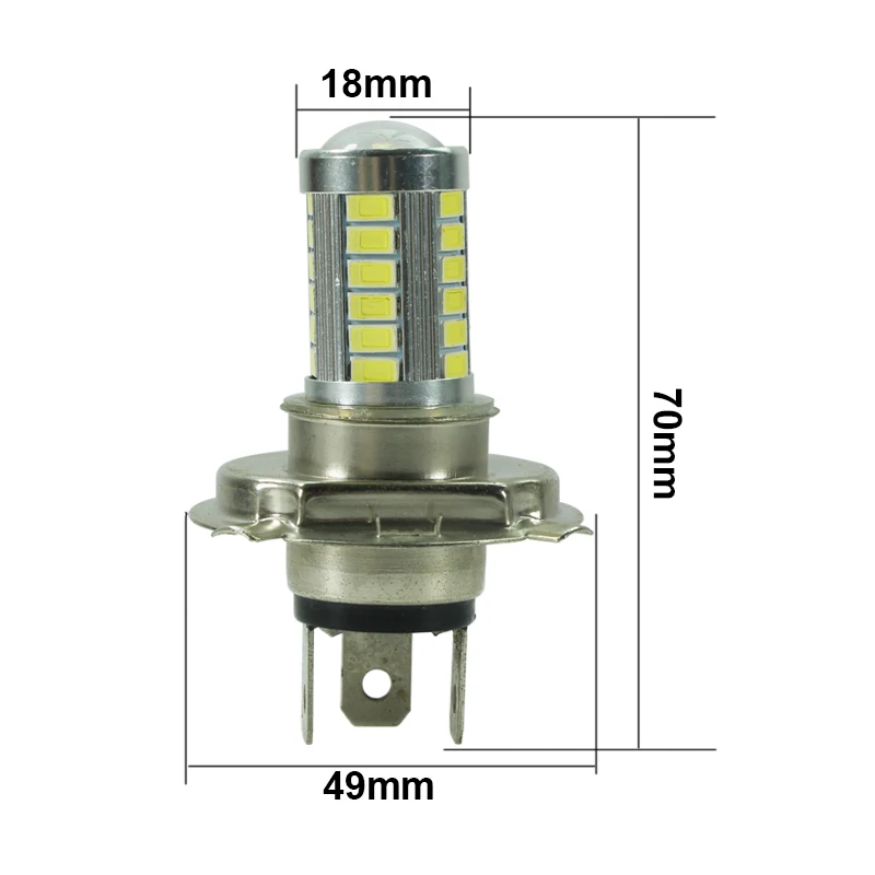 H4 Led HeadLight For Car Super 5W 12v 24v 36v Bus Truck Accessories Driving Running Lamp Auto Fog Bulb 12 24 Volt Headlamp