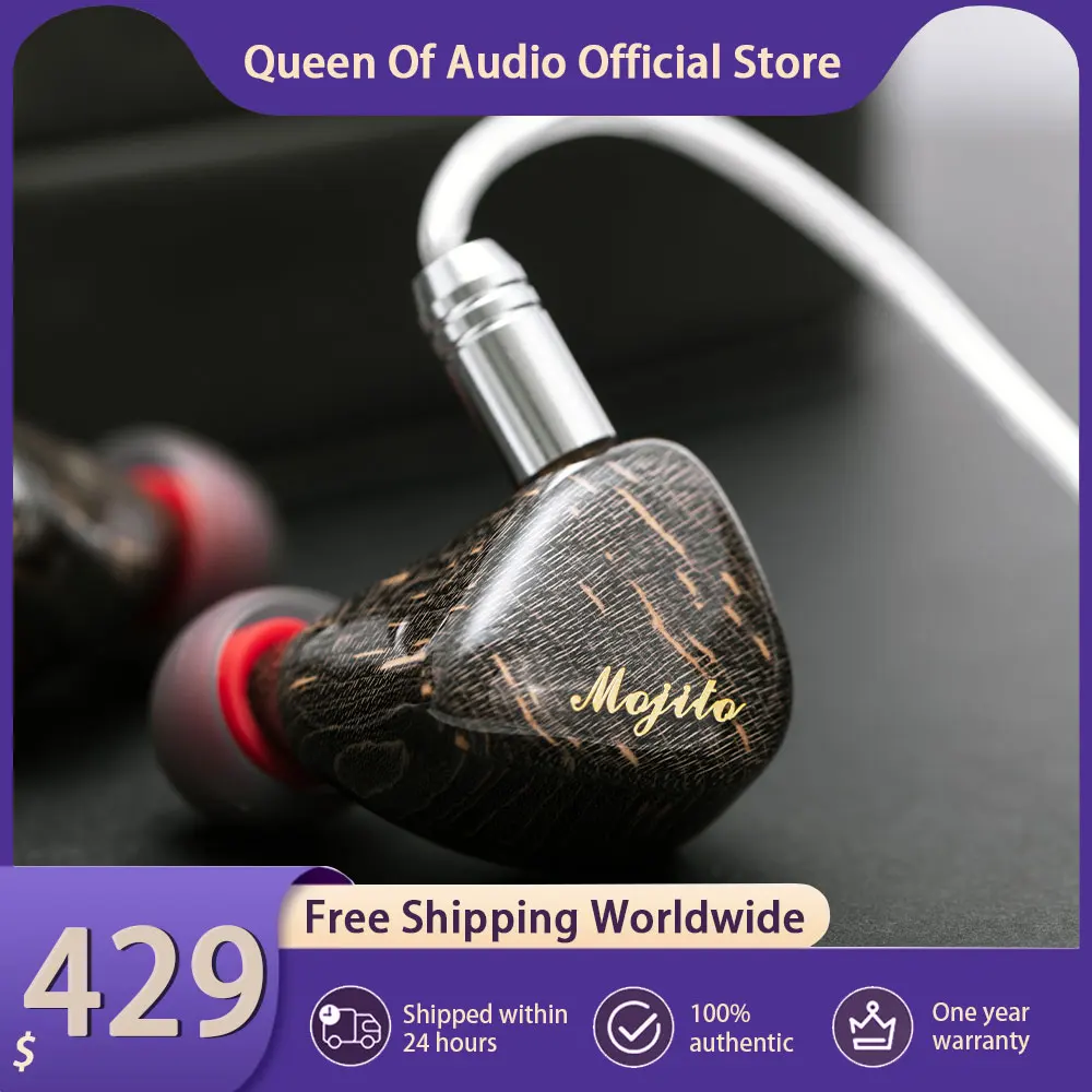 

QoA New Mojito 2 Headphone 2 Sonion BA+4 Knowles 6BA Driver Monitor IEMs HiFi Music 0.78 2pin Cable Headset In Ear Earphones