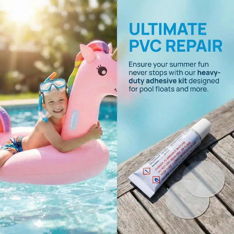 Inflatable Air Bed Repair Patch Kit Heavy Duty PVC Patches with Glue Fast Repair for Camping Mattress SofaHot - view 4