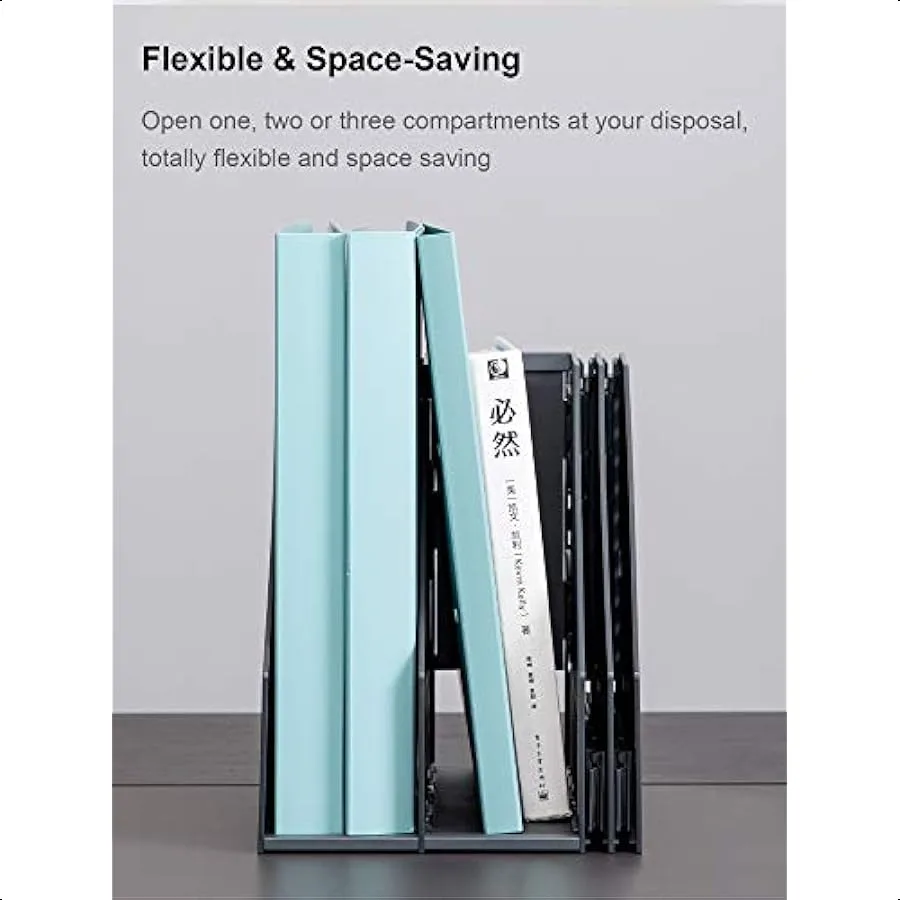 Складной держатель для журнальных файлов, настольный органайзер для организации офиса и хранения с 4 вертикальными отделениями