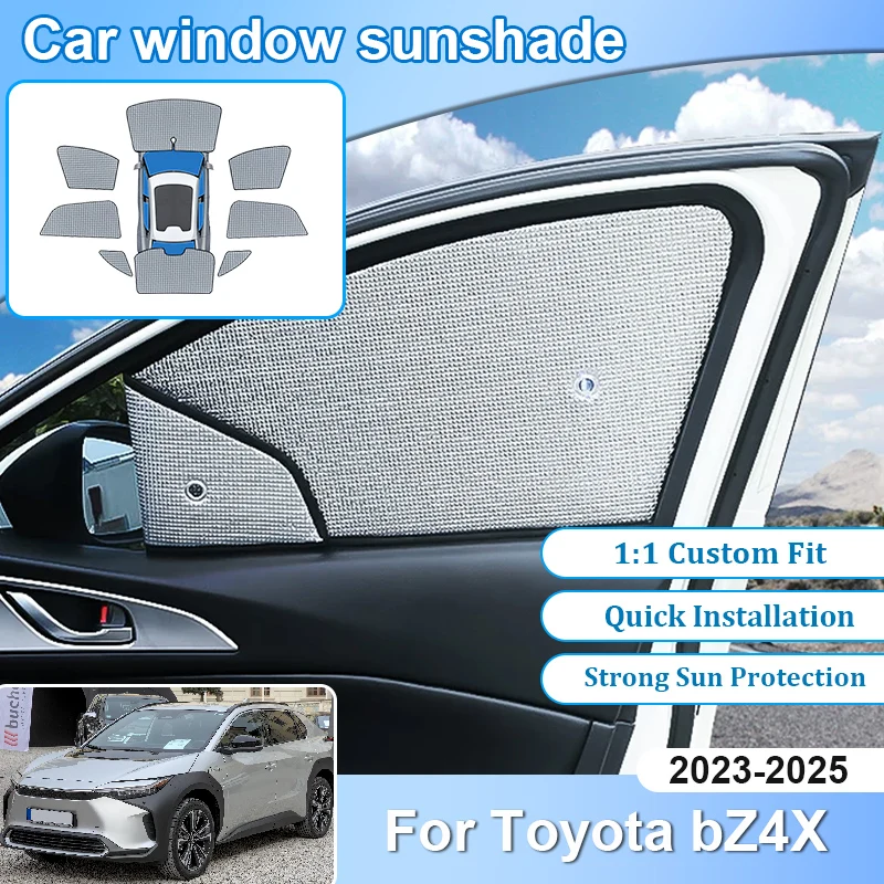 

Car Sunshades For Toyota bZ4X Accessories 2023 2024 2025 bZ EA10 Foil Windshield Sunshade Heat Shield UV Protection Cover Tools