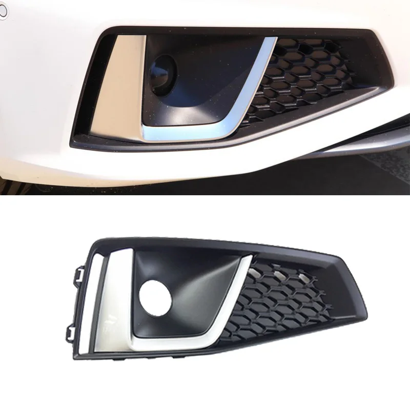

Car Front Bumper Grille Front Left & Right Fog Light Lamp Cover Grill For Audi A4 B9 S-LINE S4 2019