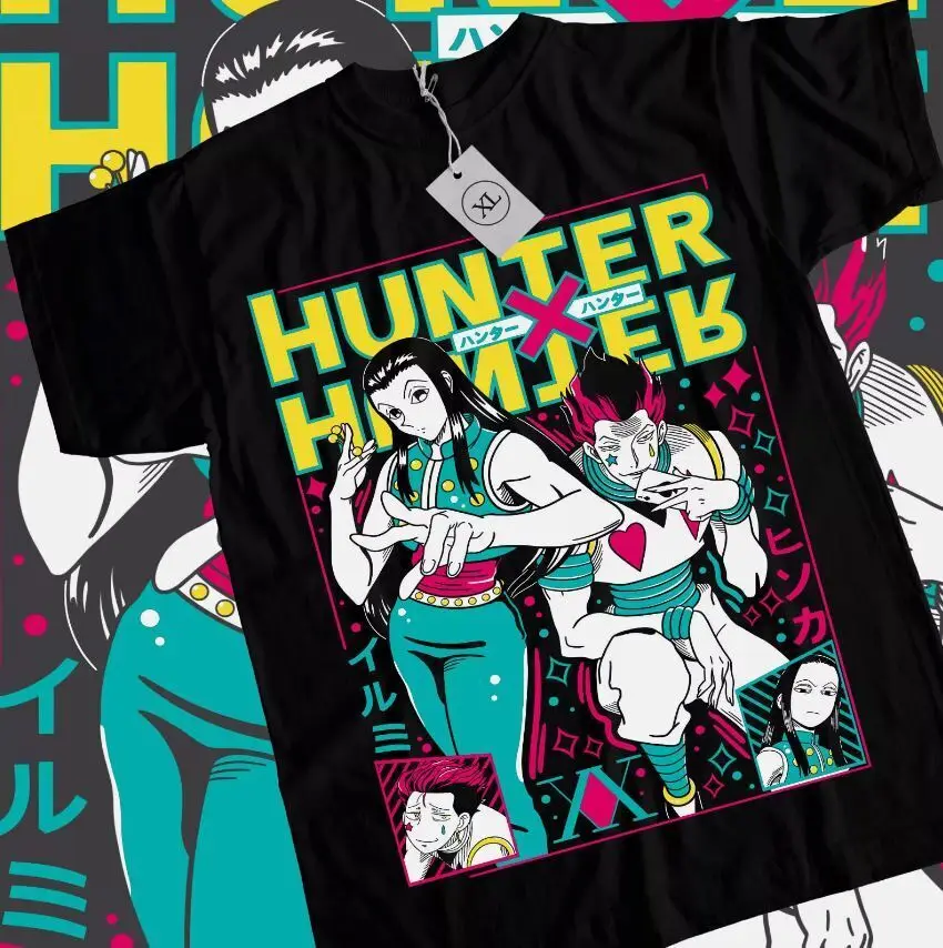 

Футболка Hisoka Gon Killua Neferpitou Hunter x Hunter Аниме Манга рубашка все размеры