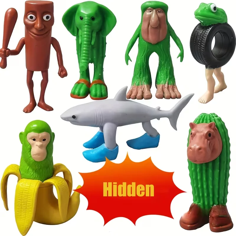 

3D печатная игрушка, фигурка акулы, фигурка Tungtungsahur, забавная кукла, украшение для рабочего стола, фигурка Tralalero Tralala, шарнирная подвижная фигурка