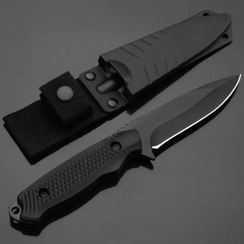 سكين جيب غمد جديد من الفولاذ المقاوم للصدأ، سكين عالي الصلابة، سكين قشر غمد محمول سكين شواء خارجي #4