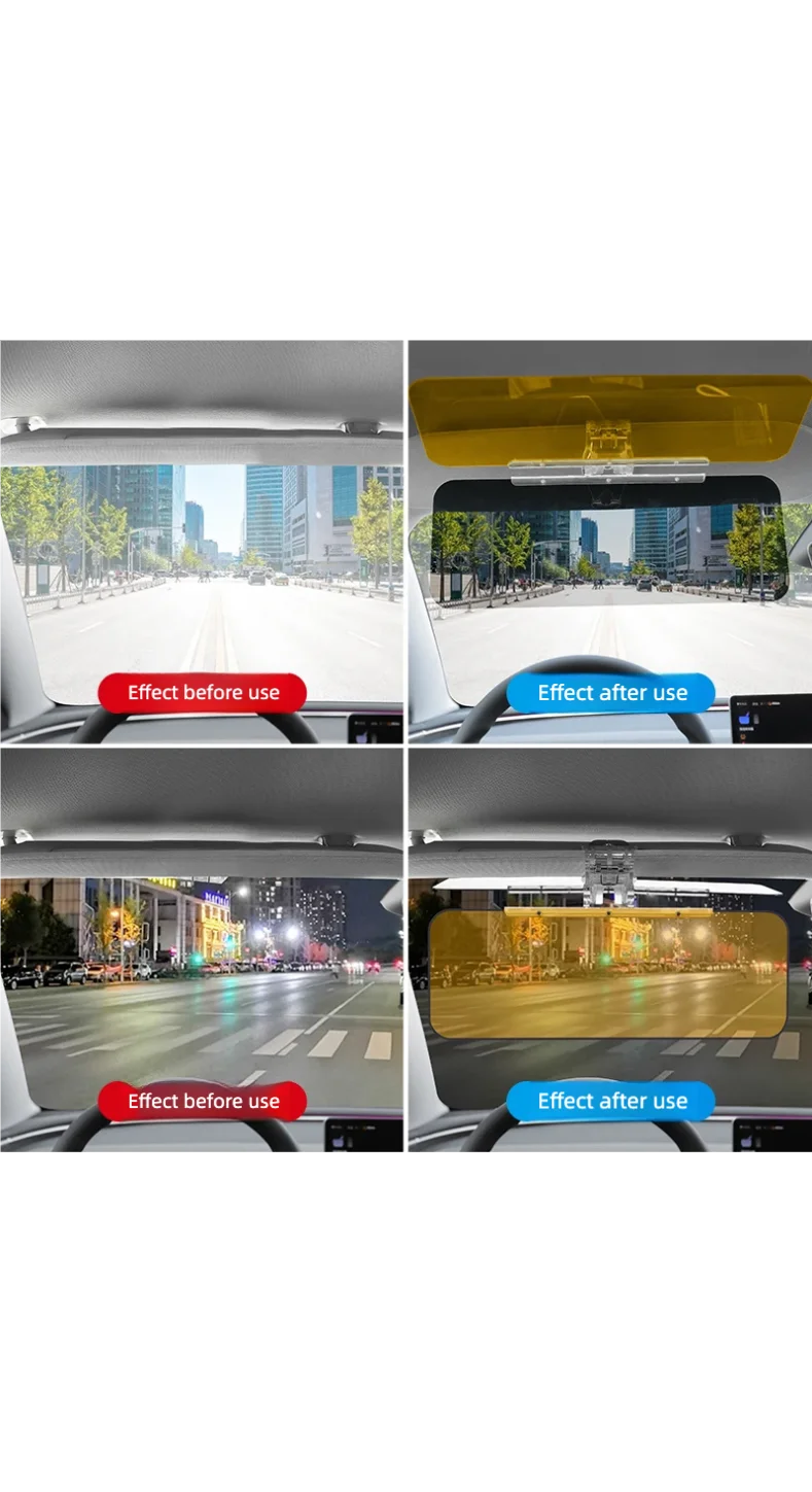 1pcs Car sun visor Anti-glare sunshade panel Night vision driving goggles image 4