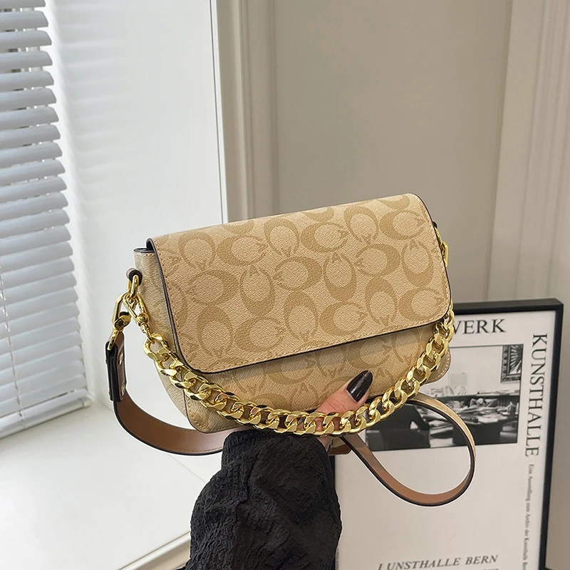 Damen-Umhängetasche im Luxus-Stil, beliebtes Design, Damen-Umhängetasche mit Kette, klassischer Modetrend, Damentasche