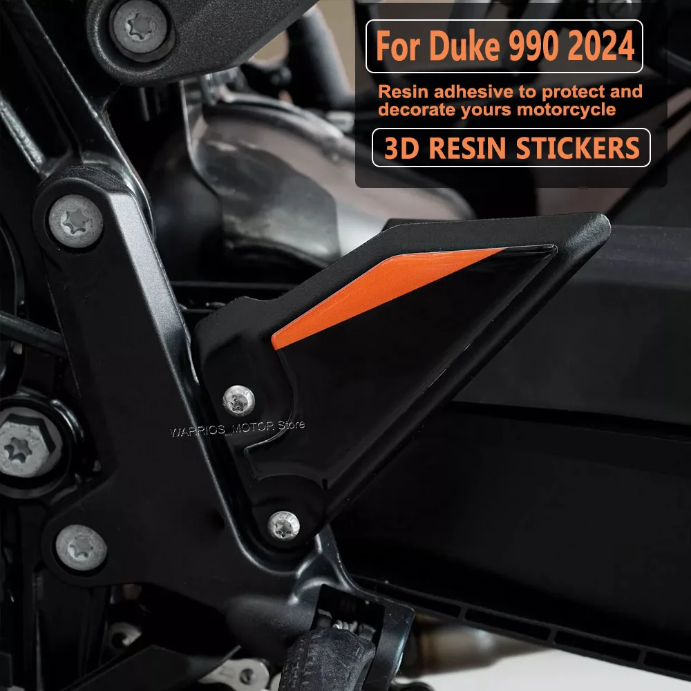 Duke 990 3D Gel Resin Protective Sticker Threshold Protection Stickers Waterproof Anti-slip Protection Decal For Duke 990 2024