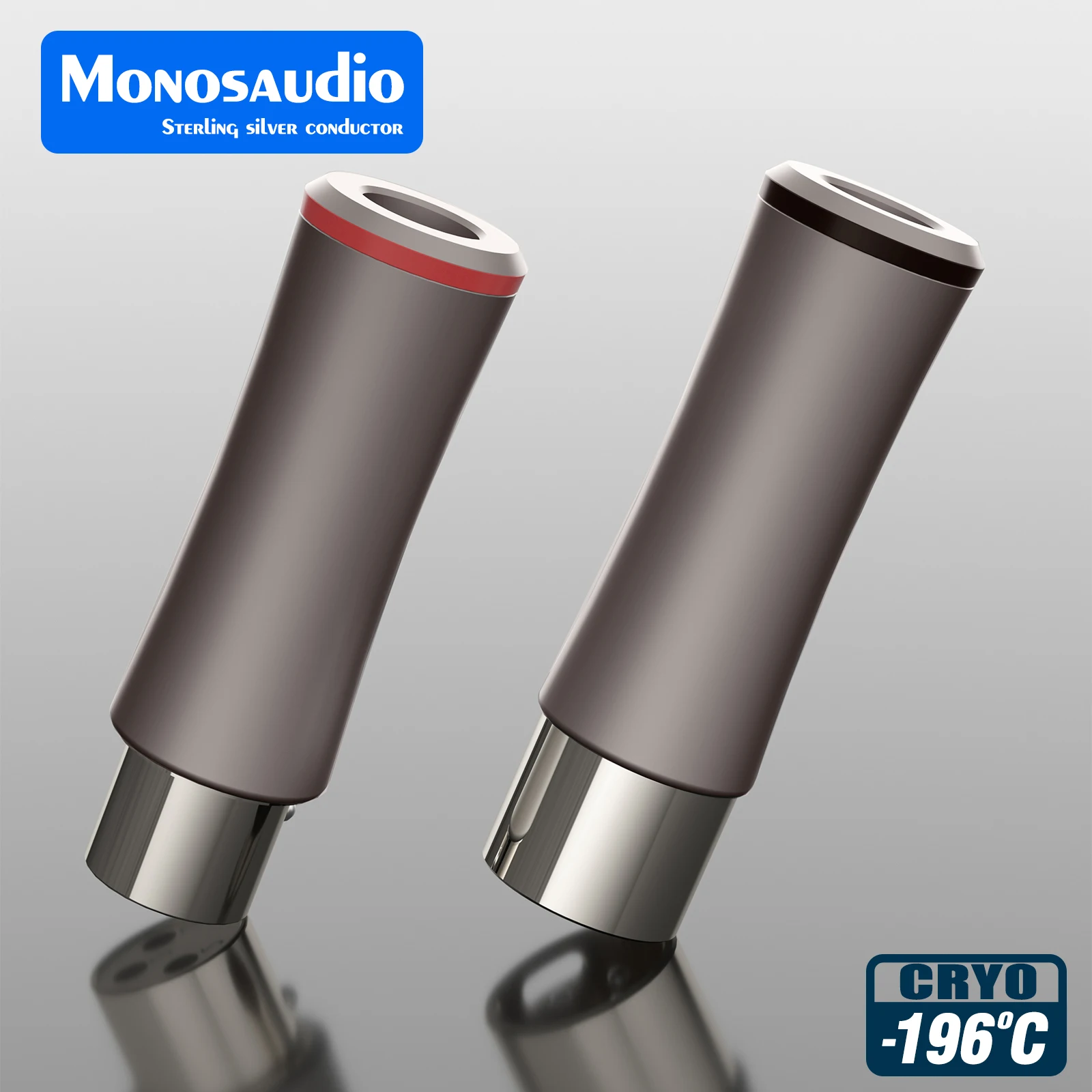 Monosaudio XMF711AG Pure Silver XLR ปลั๊ก 3PIN XLR แจ็ค Hifi Audio MIC Cable Balance Connector Plug