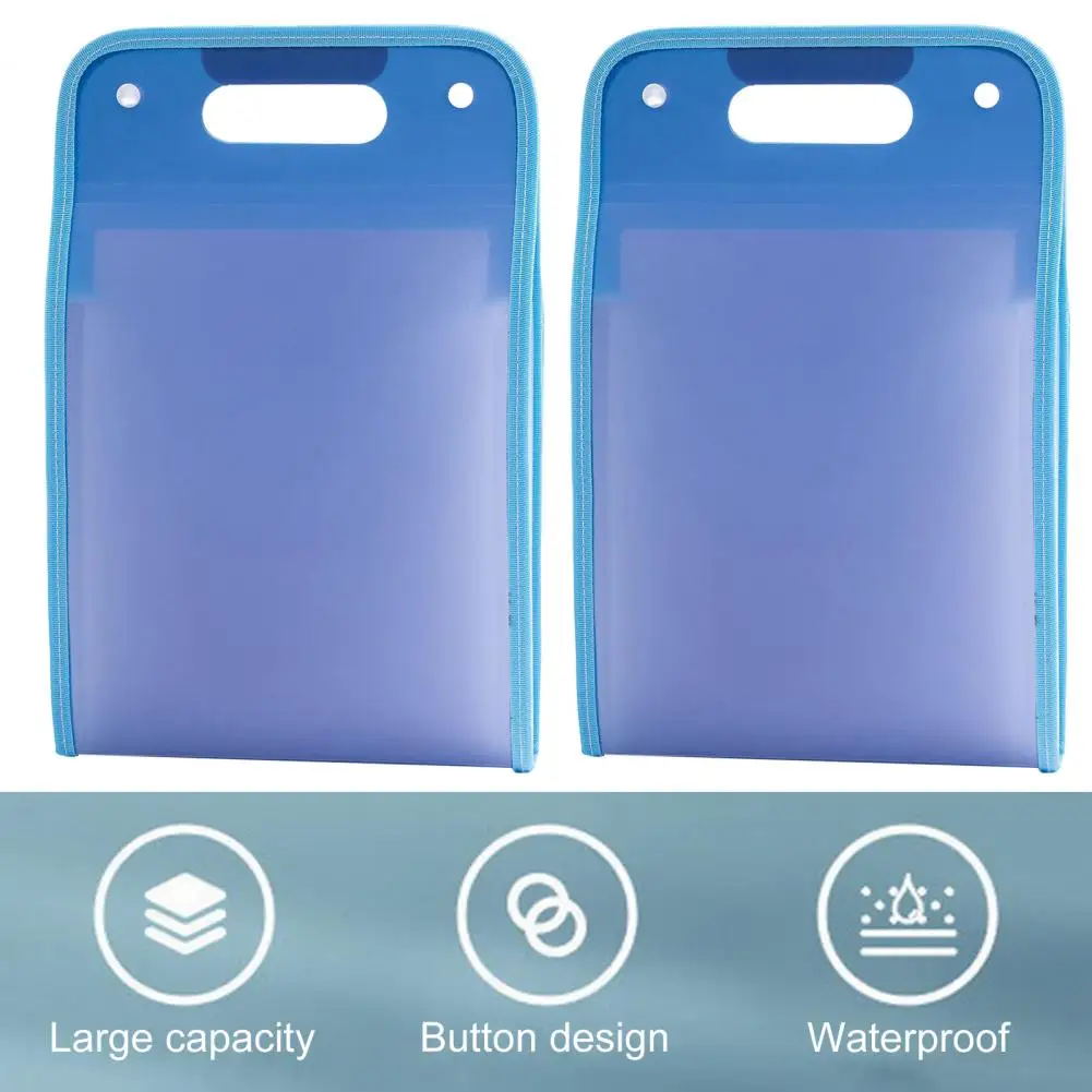 الإبداعية ملف حقيبة 13 طبقات مكتب A4 ملف المنظم حقيبة وثيقة جيب رشاقته مقبض اختبار ورقة تخزين حقيبة الاستخدام اليومي