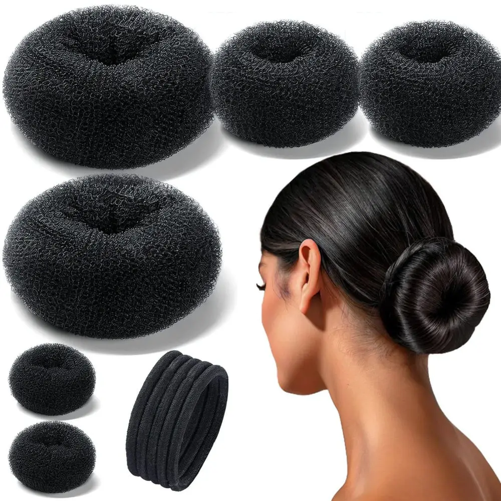 Premium Hair Donut Bun Maker Sponge Tool Set For Beautiful Updo Braiding Accessories Fashion Women Styling Hair Care