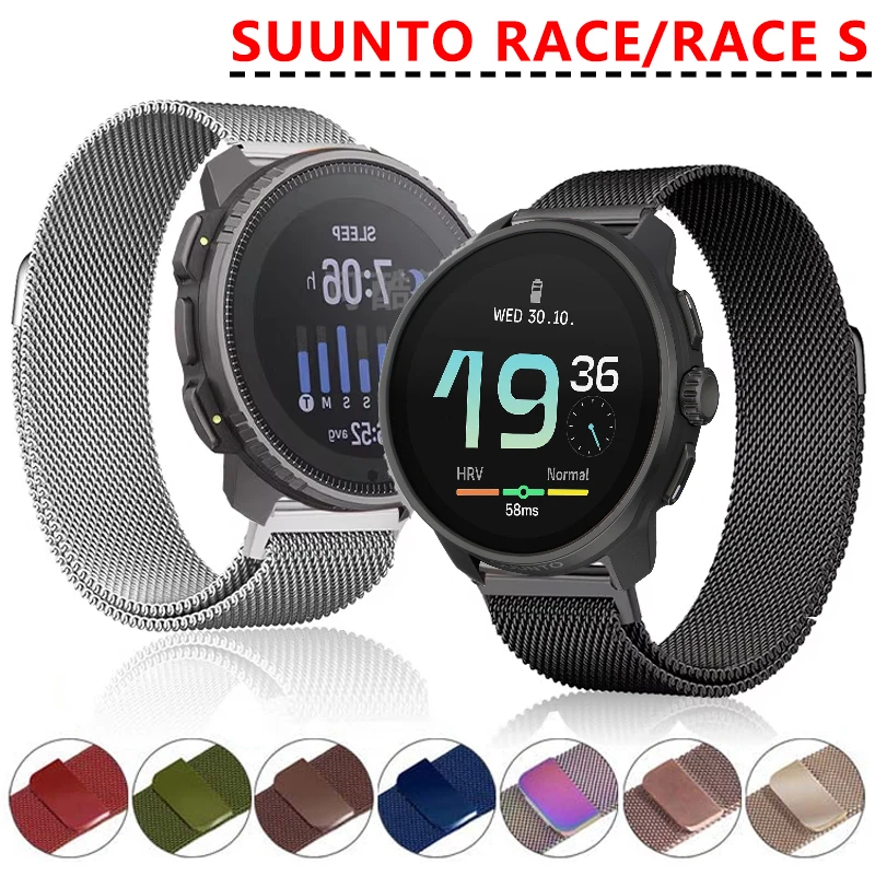 Armband für SUUNTO RACE/RACE S Schwimmarmband Smartwatch für SUUNTO RACE S Milanese Loop Weiches, atmungsaktives Sportarmband