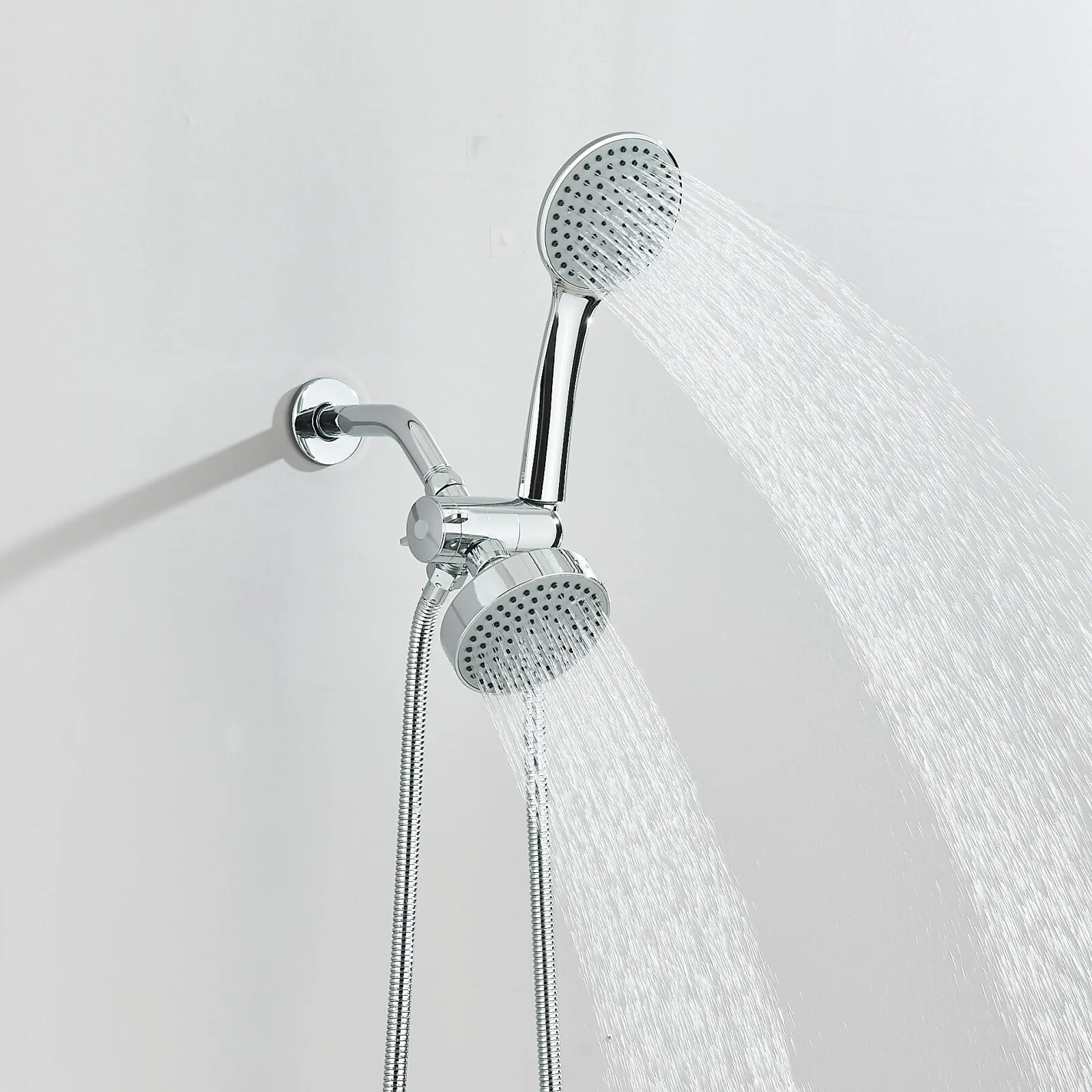 

Душевая насадка с хромированным фильтром и комбинированной насадкой для душа высокого давления с ручным распылителем