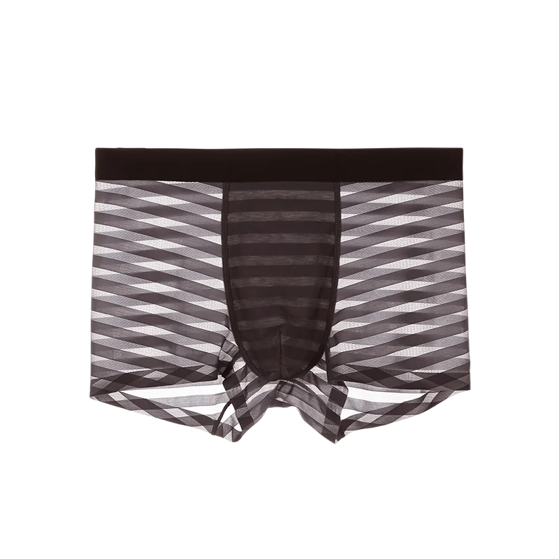 ملابس داخلية للرجال الرجال الحرير الجليد الصيف رقيقة سراويل بوكسر دون أثر مشروط أربعة زوايا تنفس مضاد للجراثيم السراويل رئيس ti #2