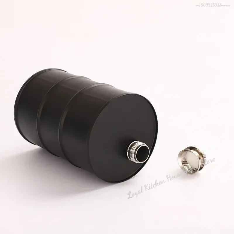 25oz Vodka Oil Drums Whisky Flagon Oil Barrel Vodka Whiskey Jug Portable 304 Stainless Steel Alcohol Liquor Hip Flask Whisky