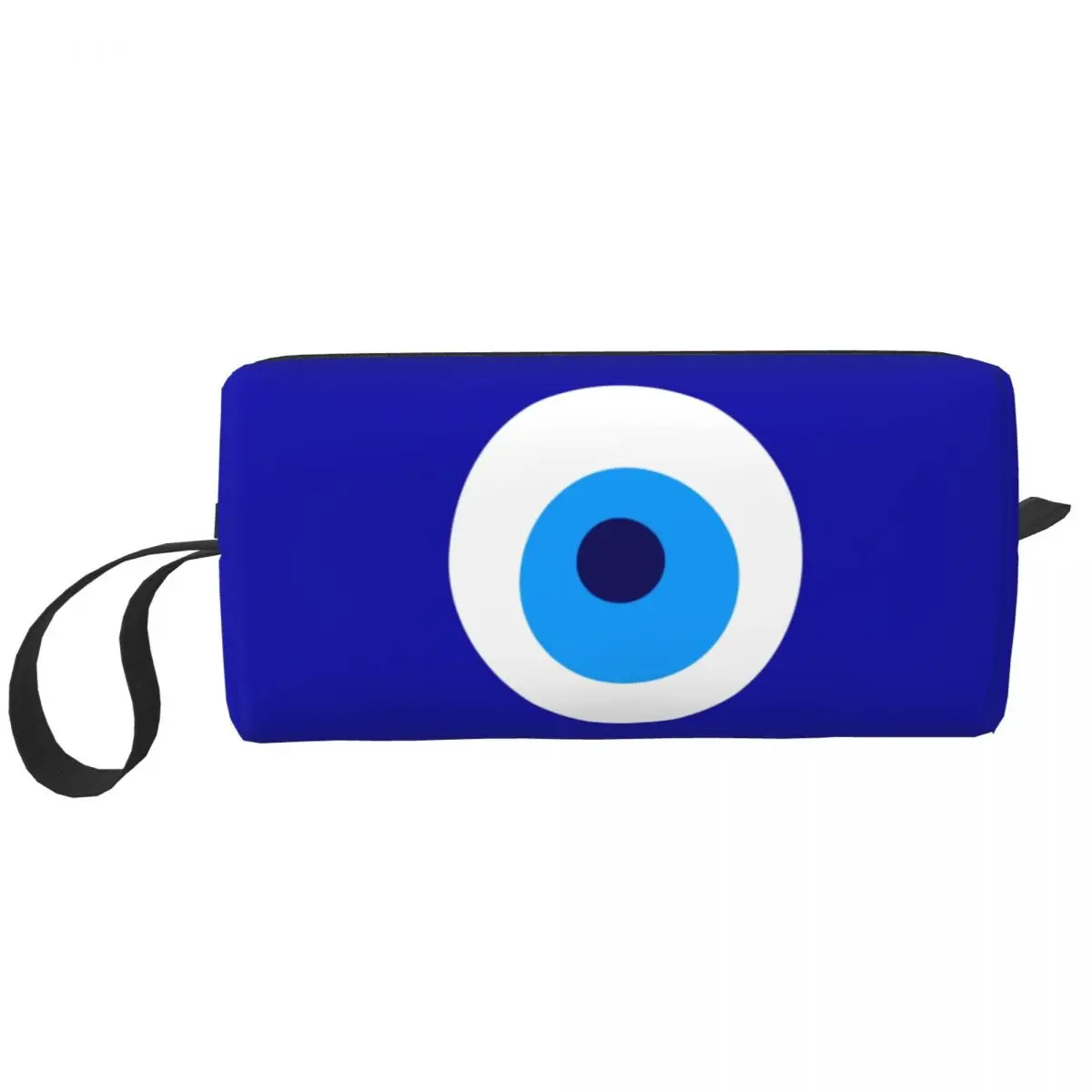 Nazar Evil Eye Protection Symbol Makeup Bag for Women Travel Cosmetic Organizer Cute Amulet Turkish Storage Toiletry Bags