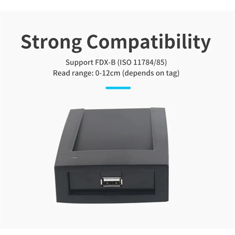 

ABGI-EM4305 RFID для считывателя микрочипов для животных, писатель 134,2 кГц ISO11784/85 FDX-B для домашних животных
