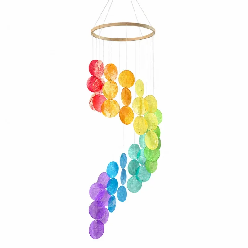 Handmade Dream Catcher Wind Chimes Shell Wall Hanging Decor Modern Simple Bedroom Gift 17*77cm