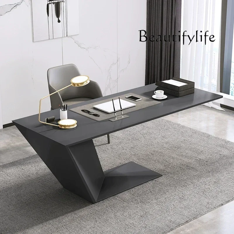 

PW C Office Desk Work Computer Nordic Table Minimalist Executive Office Desk Workstation Tavolino Trendy Furniture Reception Cre