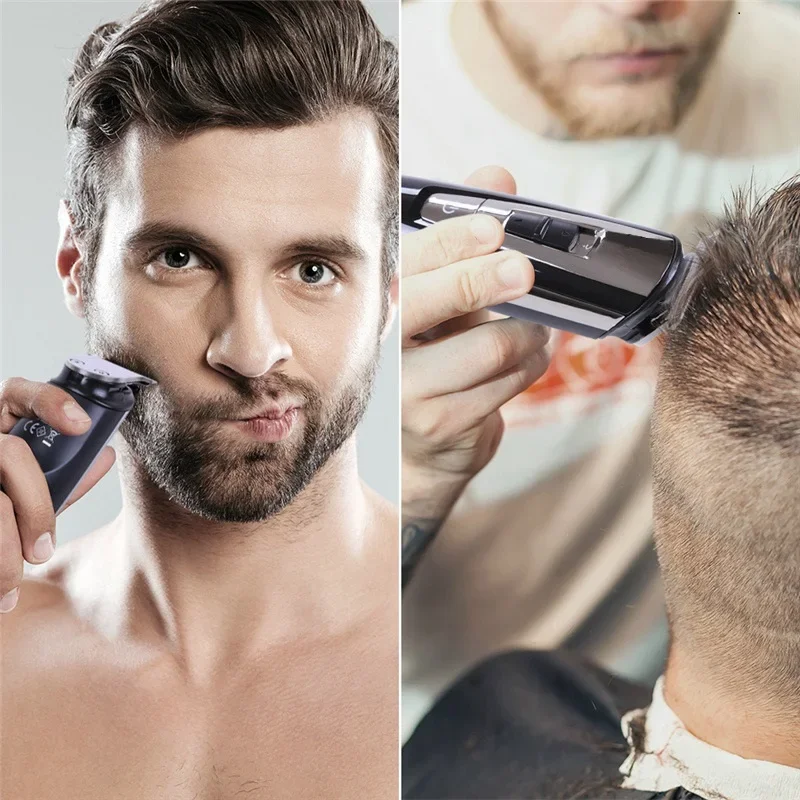 Electric shaver grooming kit for men - face body beard hair trimmer razor rechargeable shaving machine set